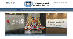 Desktop Screenshot of designedcraft.com.au