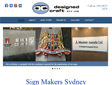 Tablet Screenshot of designedcraft.com.au